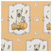 Herfst Wheaten Terrier (pieppompoenen 1b2) Stof (Close Up)