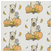 Herfst Wheaten Terrier (pieppompoenen 1b2) Stof (Close Up)