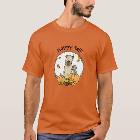 Herfst Wheaten Terrier (pieppompoenen 1b2) T-shirt (Voorkant)