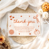 Herfst Whimsical Een beetje Cutie Pie Bedankt kaar Kaart