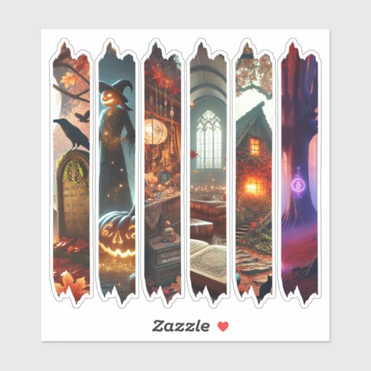 Herfst Whimsigoth Magische Mysterie Washi Tape Pla Sticker (Vel)