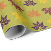 Herfst Whimsy - Mooie Thanksgiving Bladeren Cadeaupapier (Rol Hoek)