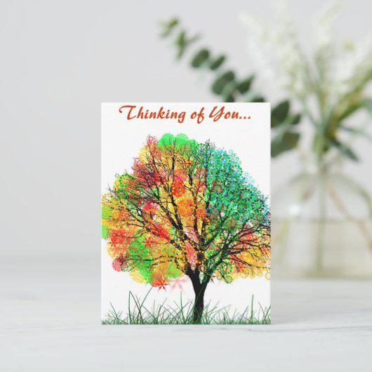 Herfst Whimsy Natuur Savvy Destiny Gifts Briefkaart (Staand voorkant)