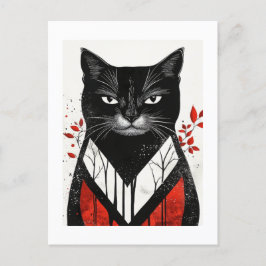 Herfst Whiskers: Kat Collectie Briefkaart