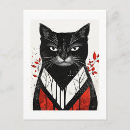 Herfst Whiskers: Kat Collectie Briefkaart