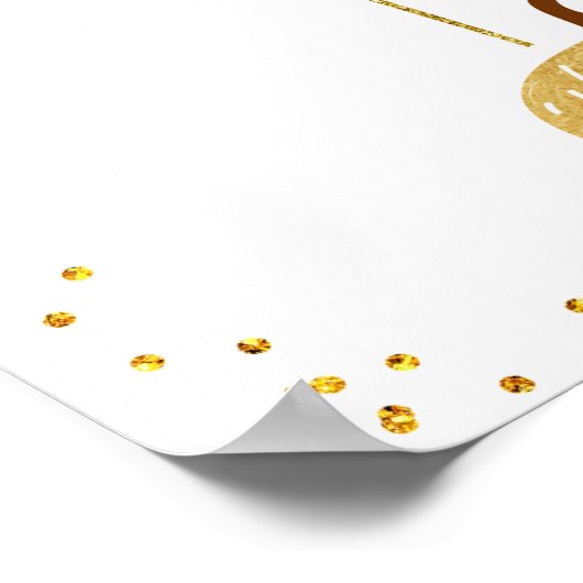 Herfst White Pumpkin openbaar Poster stembriefje (Hoek)