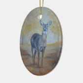 Herfst Whitetail Deer Art Ornament (Links)