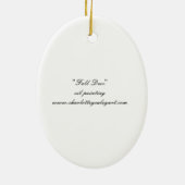 Herfst Whitetail Deer Art Ornament (Achterkant)