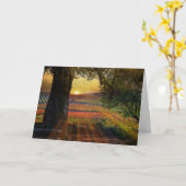  Herfst Wijn Wijnbouw Wijnwergblank Kaart (Gele Bloem)