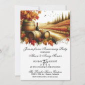 Herfst Wijngaard Jubileumfeest Kaart (Voorkant)