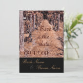 herfst wijngaard met uitzondering van datum save the date (Staand voorkant)