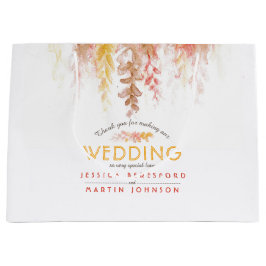 Herfst wijnstokken bruin rood geel dank u groot cadeauzakje