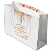 Herfst wijnstokken bruin rood geel dank u groot cadeauzakje (Achterkant Gekanteld)