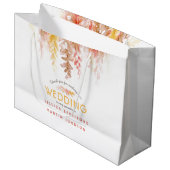 Herfst wijnstokken bruin rood geel dank u groot cadeauzakje (Voorkant Gekanteld)