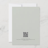 Herfst Wildbloem Bloemen Krans Bruiloft Details Kaart (Achterkant)