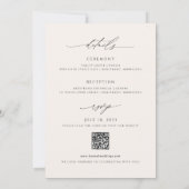 Herfst Wildbloemen Boeket Vintage bruiloft Kaart (Achterkant)