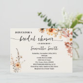 Herfst Wildbloemen Boho Herfst Vrijgezellenfeest Kaart (Staand voorkant)