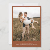 Herfst Wildbloemen Bruin Herfst Foto Modern Bruilo Kaart (Achterkant)