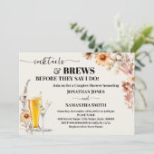 Herfst Wildbloemen Cocktails & Brouwerijen Koppels Kaart (Staand voorkant)