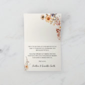 Herfst Wildbloemen Dank u kaart gevouwen (Binnen)