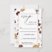 Herfst Wildbloemen Floral no Meal RSVP (Voorkant)