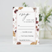 Herfst Wildbloemen Floral no Meal RSVP (Staand voorkant)