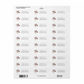 Herfst Wildbloemen Floral Return Address Label (Full Sheet)