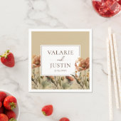 Herfst Wildbloemen Floral Wedding Napkins Servet (Insitu)