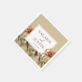 Herfst Wildbloemen Floral Wedding Napkins Servet (Hoek)