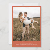 Herfst Wildbloemen Ivoor Herfst Foto Modern Bruilo Kaart (Achterkant)