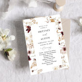 Herfst Wildbloemen Programma voor huwelijkseveneme