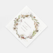 herfst wildbloemen servetten (Hoek)