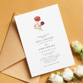 Herfst Wildbloemen Sinaasappel Roze Bloemen Herfst Kaart