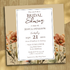 Herfst Wildbloemen Vrijgezellenfeest Kaart