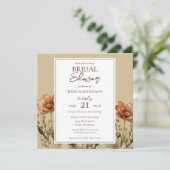 Herfst Wildbloemen Vrijgezellenfeest Kaart (Staand voorkant)