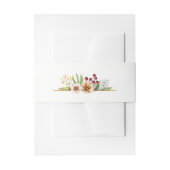 Herfst Wildbloemen Waterverf Bruiloft Uitnodigingen Wikkel (Voorkant Voorbeeld)