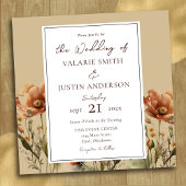 Herfst Wildbloemen Wedden in één uitnodiging