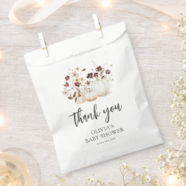 Herfst Wilde Bloem Baby Shower Bedankzakje