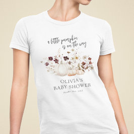 Herfst Wilde Bloem Baby Shower Tri-Blend Shirt