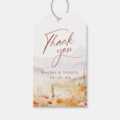 Herfst Wilde Bloem Berg Rustieke Dank Je Favors Cadeaulabel (Voorkant)