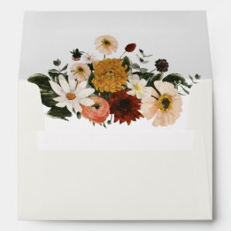 Herfst Wilde Bloem Boho Bruiloft Envelop