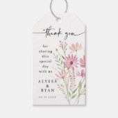Herfst Wilde Bloem Bruidsboeket Cadeaulabel (Voorkant)
