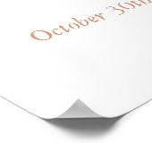 Herfst Wilde Bloem Doop Welkom Poster (Hoek)