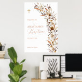 Herfst Wilde Bloem Doop Welkom Poster (Thuiskantoor)