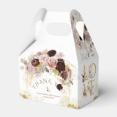 Herfst Wilde Bloem Goud Bloem Bruids Shower Bedankdoosjes (Achterkant)