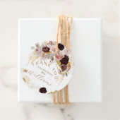 Herfst Wilde Bloem Goud Bloemstuk Bruidsdouche Bedankjes Labels (In situ)