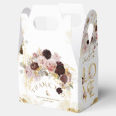 Herfst Wilde Bloem Goud Bloemstuk Bruidsfeest Bedankdoosjes (Geopend)