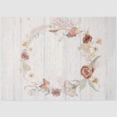 Herfst Wilde bloem met schoorvoetvlinder Pampas On Tissuepapier (Voorkant)