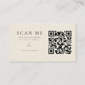 Herfst Wilde bloem Tuinbotanische bruiloft RSVP QR Informatiekaartje (Achterkant)