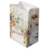 Herfst wilde bloemen aangepast medium cadeauzakje (Achterkant Gekanteld)